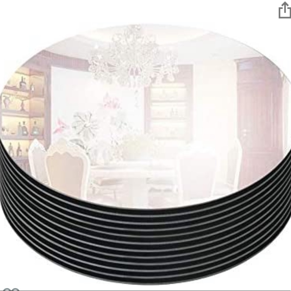 MIRROR BASE DISPLAY ROUND CENTERPIECES - Picture 2 of 6